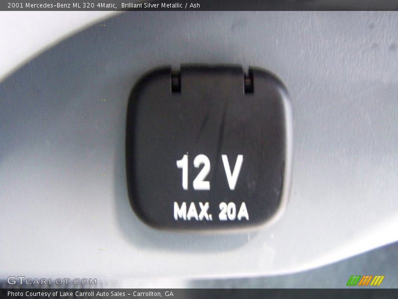 Brilliant Silver Metallic / Ash 2001 Mercedes-Benz ML 320 4Matic
