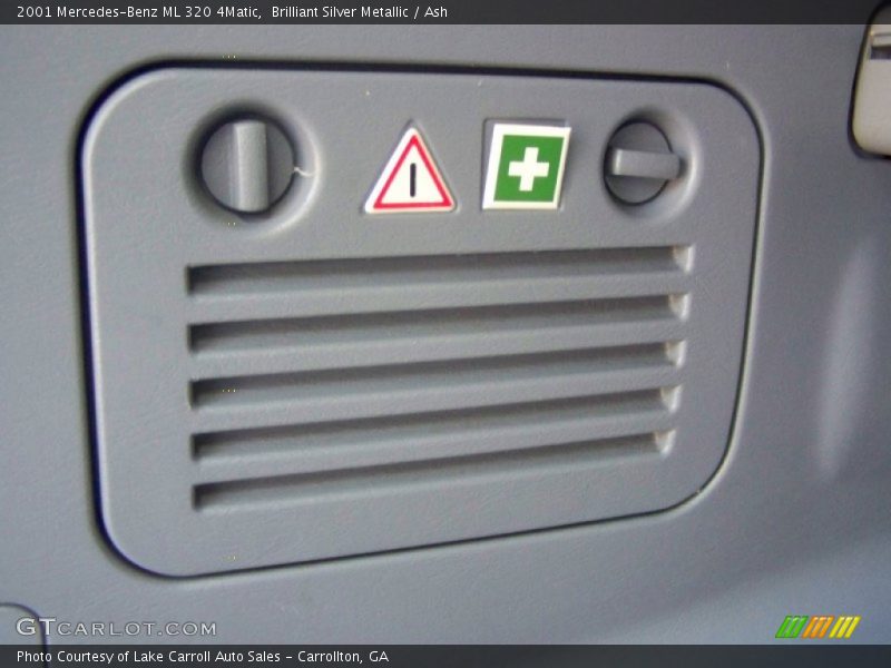 Brilliant Silver Metallic / Ash 2001 Mercedes-Benz ML 320 4Matic