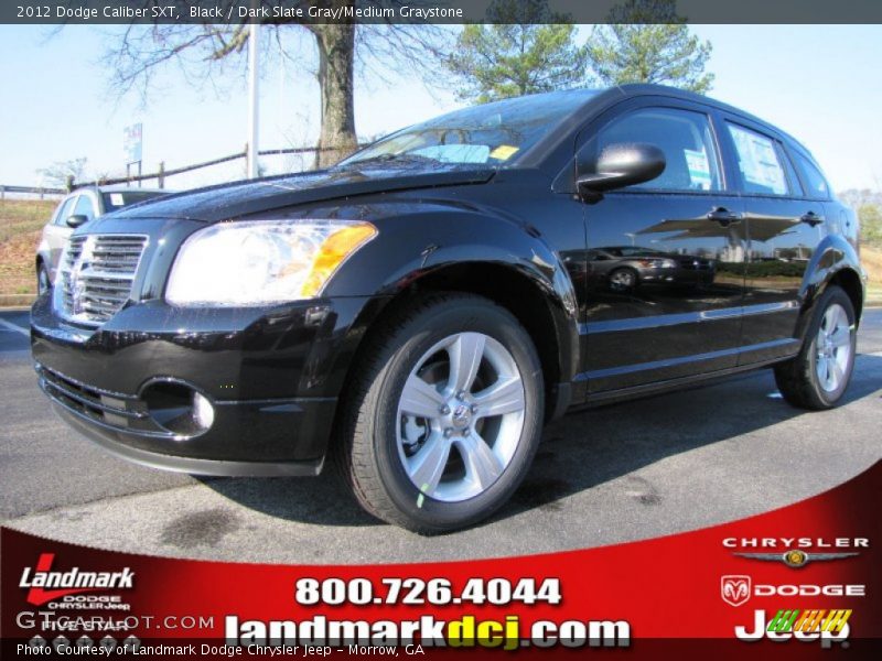 Black / Dark Slate Gray/Medium Graystone 2012 Dodge Caliber SXT