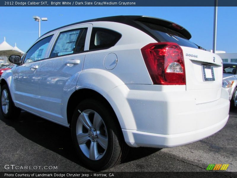 Bright White / Dark Slate Gray/Medium Graystone 2012 Dodge Caliber SXT