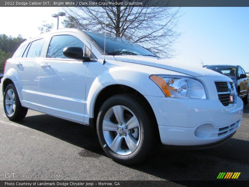 Bright White / Dark Slate Gray/Medium Graystone 2012 Dodge Caliber SXT