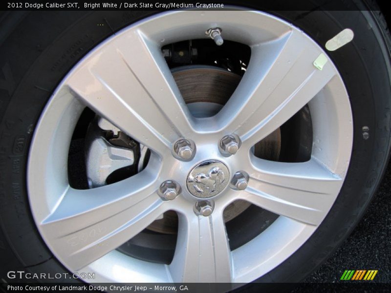 Bright White / Dark Slate Gray/Medium Graystone 2012 Dodge Caliber SXT