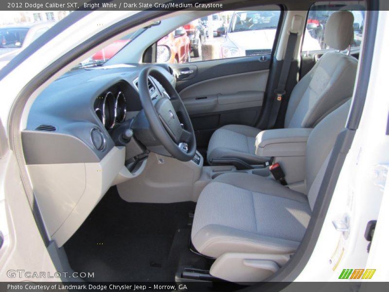 Bright White / Dark Slate Gray/Medium Graystone 2012 Dodge Caliber SXT