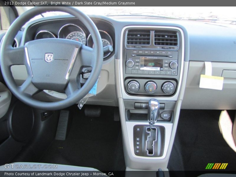 Bright White / Dark Slate Gray/Medium Graystone 2012 Dodge Caliber SXT