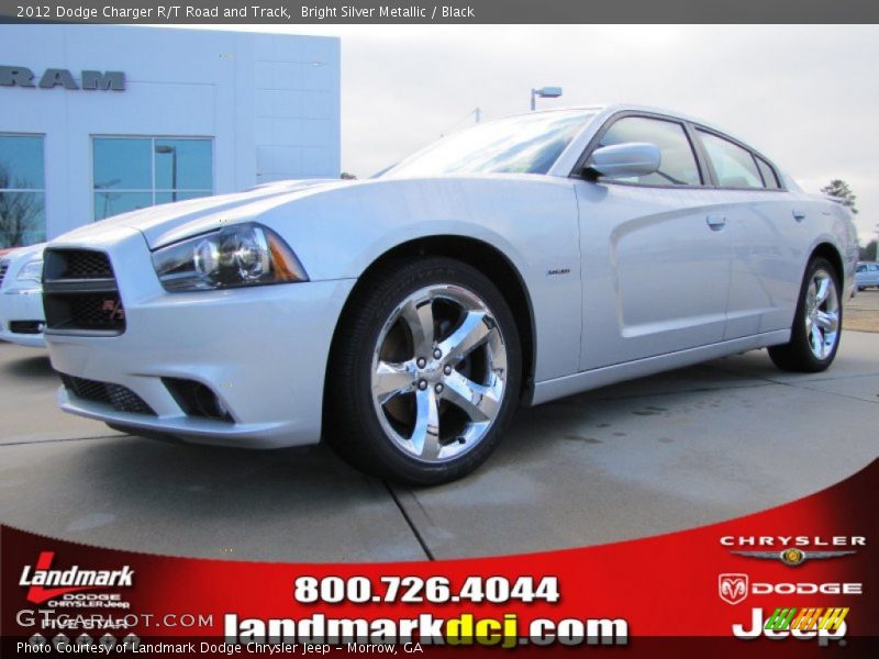 Bright Silver Metallic / Black 2012 Dodge Charger R/T Road and Track