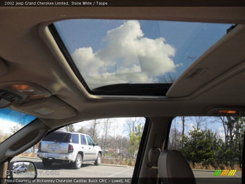 Sunroof of 2002 Grand Cherokee Limited
