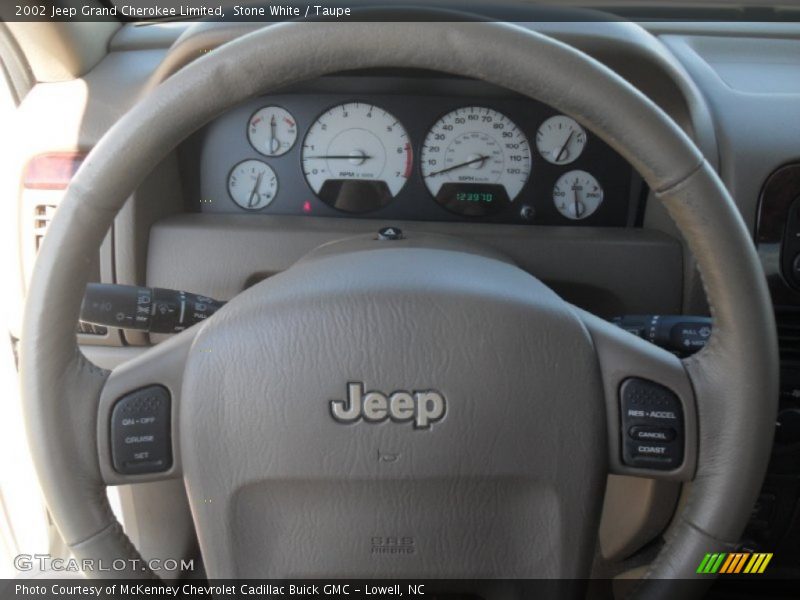 Stone White / Taupe 2002 Jeep Grand Cherokee Limited