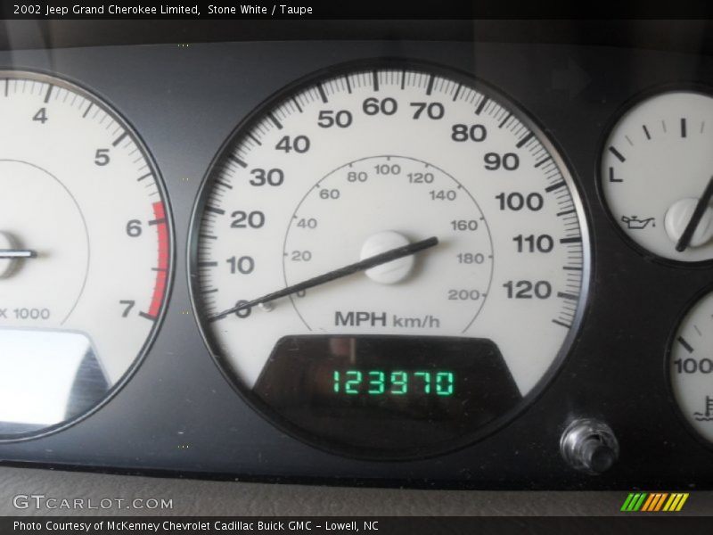 Stone White / Taupe 2002 Jeep Grand Cherokee Limited