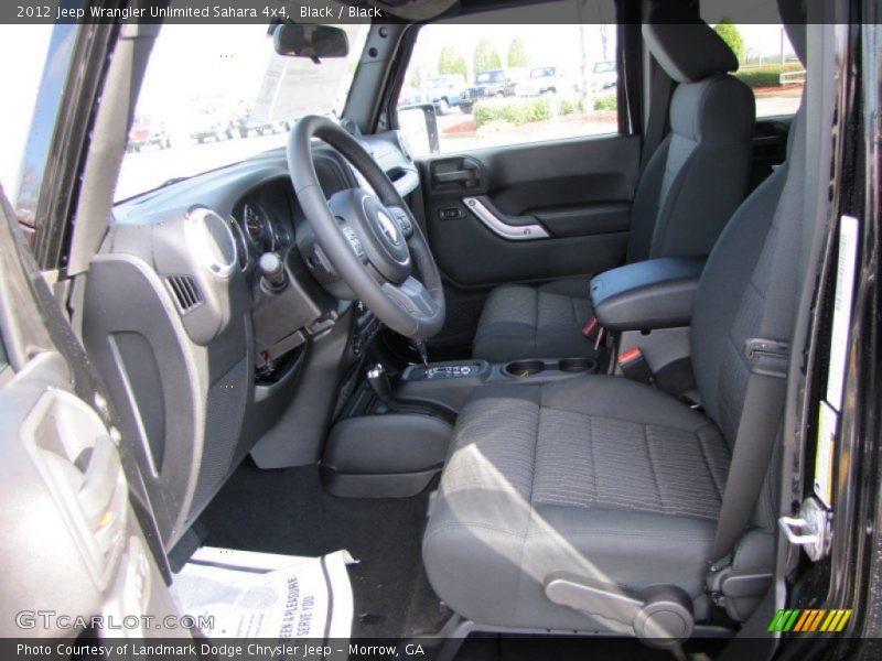 Black / Black 2012 Jeep Wrangler Unlimited Sahara 4x4