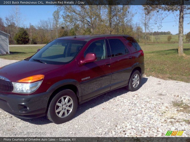 Medium Red Metallic / Gray 2003 Buick Rendezvous CXL