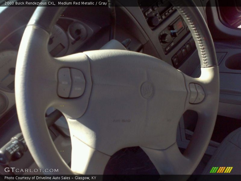 Medium Red Metallic / Gray 2003 Buick Rendezvous CXL