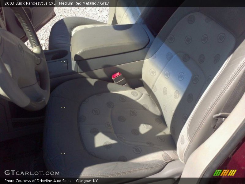 Medium Red Metallic / Gray 2003 Buick Rendezvous CXL