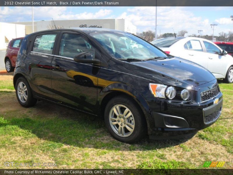 Black / Dark Pewter/Dark Titanium 2012 Chevrolet Sonic LT Hatch