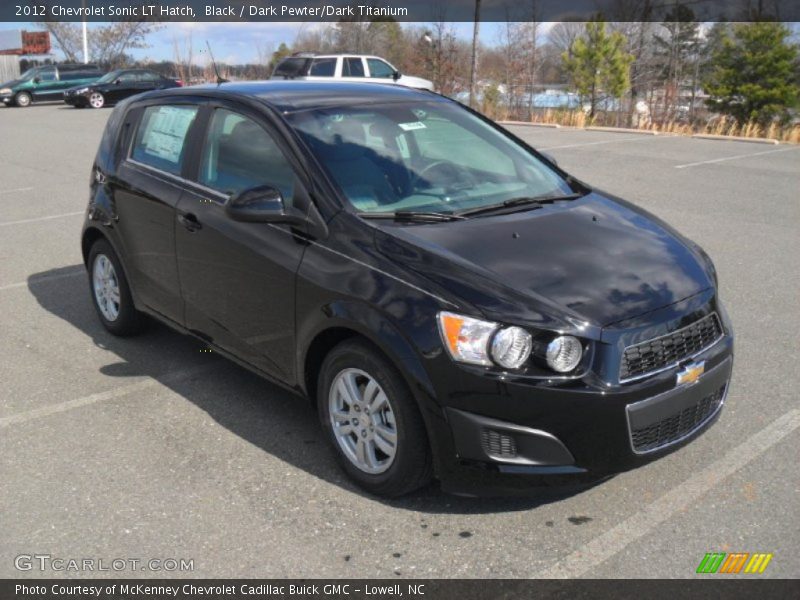Black / Dark Pewter/Dark Titanium 2012 Chevrolet Sonic LT Hatch