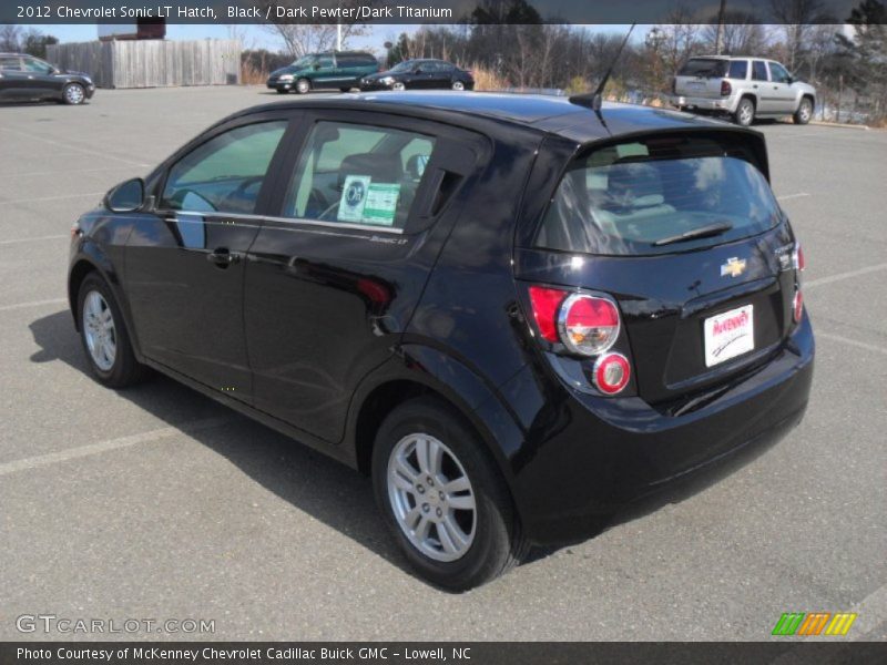 Black / Dark Pewter/Dark Titanium 2012 Chevrolet Sonic LT Hatch