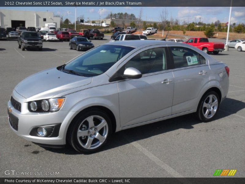 Silver Ice Metallic / Jet Black/Dark Titanium 2012 Chevrolet Sonic LTZ Sedan