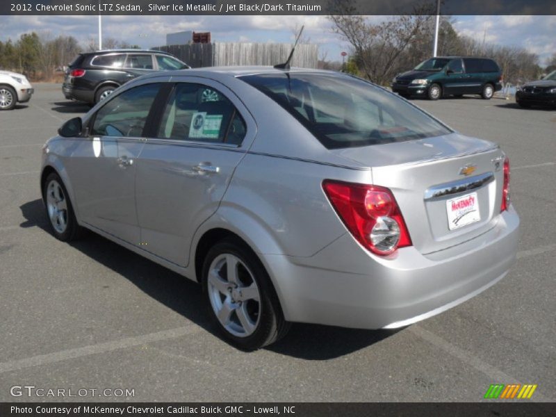 Silver Ice Metallic / Jet Black/Dark Titanium 2012 Chevrolet Sonic LTZ Sedan
