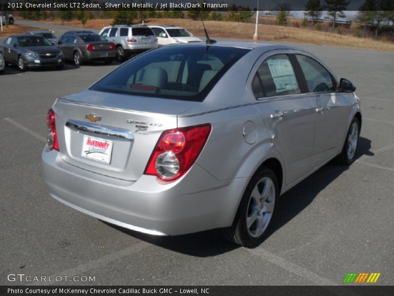 Silver Ice Metallic / Jet Black/Dark Titanium 2012 Chevrolet Sonic LTZ Sedan