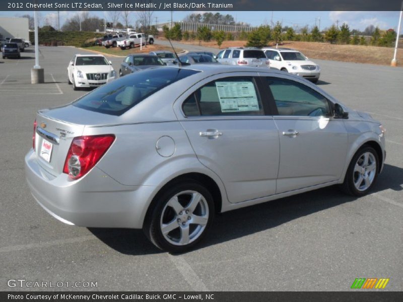 Silver Ice Metallic / Jet Black/Dark Titanium 2012 Chevrolet Sonic LTZ Sedan