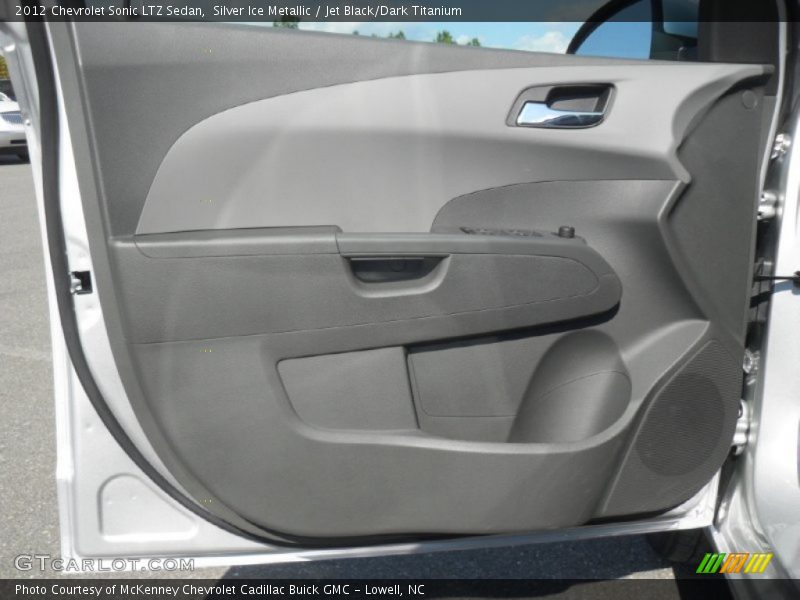 Silver Ice Metallic / Jet Black/Dark Titanium 2012 Chevrolet Sonic LTZ Sedan