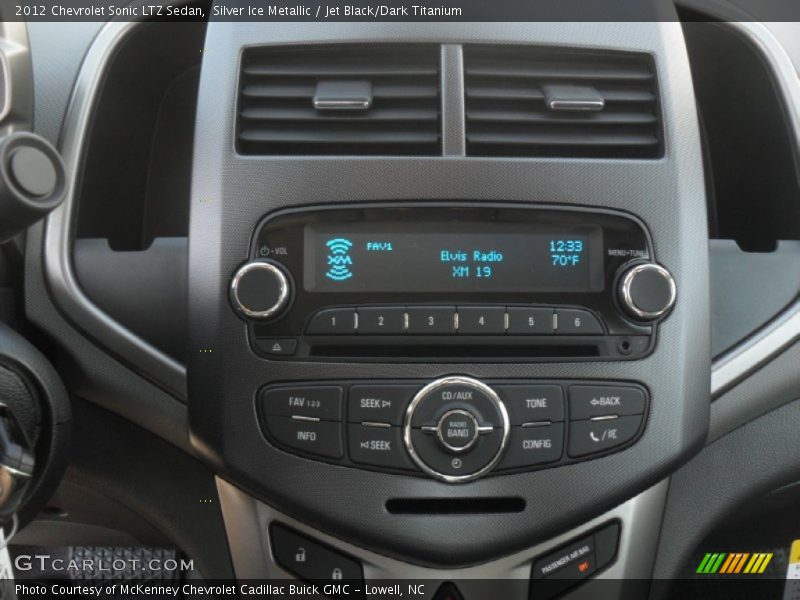 Silver Ice Metallic / Jet Black/Dark Titanium 2012 Chevrolet Sonic LTZ Sedan