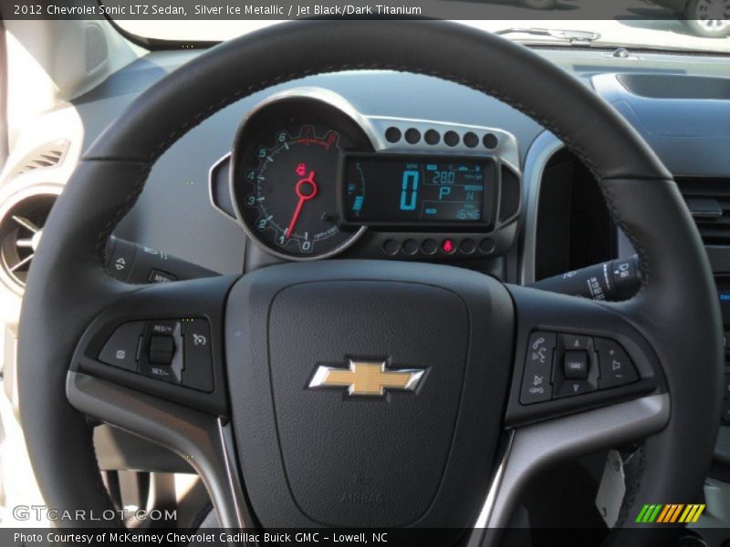 Silver Ice Metallic / Jet Black/Dark Titanium 2012 Chevrolet Sonic LTZ Sedan