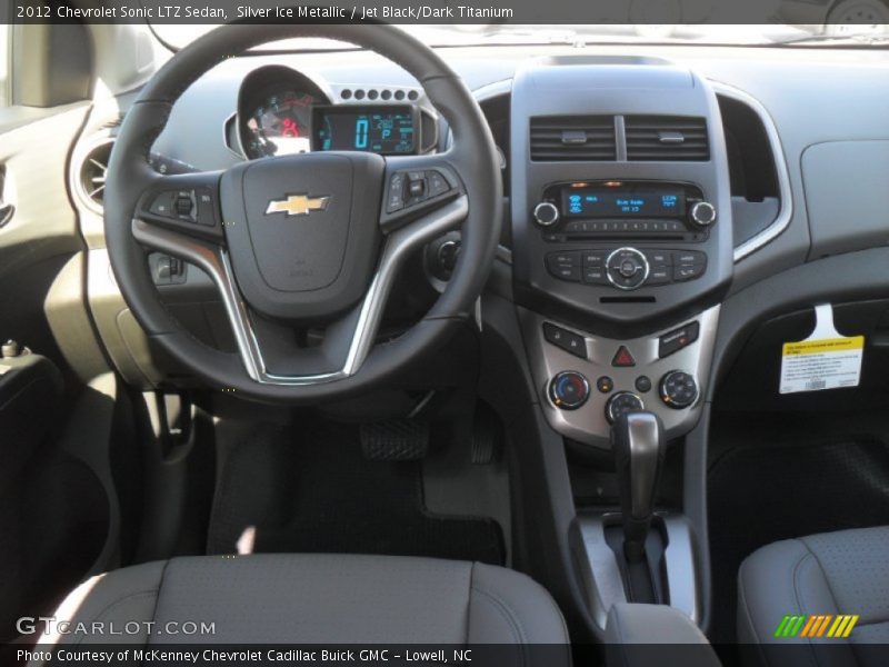 Silver Ice Metallic / Jet Black/Dark Titanium 2012 Chevrolet Sonic LTZ Sedan