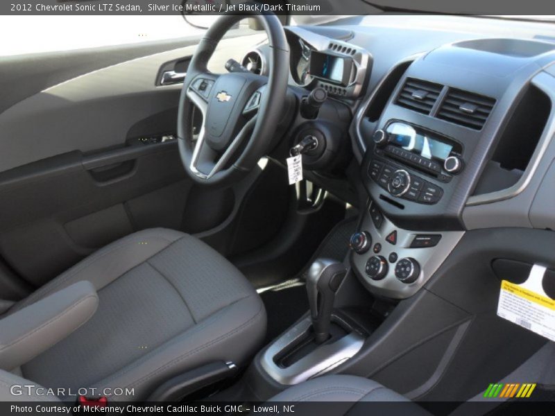 Silver Ice Metallic / Jet Black/Dark Titanium 2012 Chevrolet Sonic LTZ Sedan