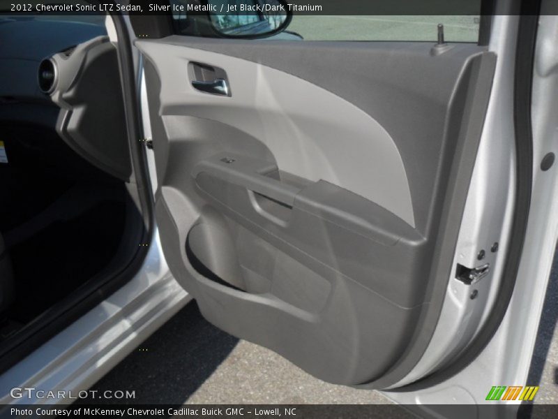 Silver Ice Metallic / Jet Black/Dark Titanium 2012 Chevrolet Sonic LTZ Sedan