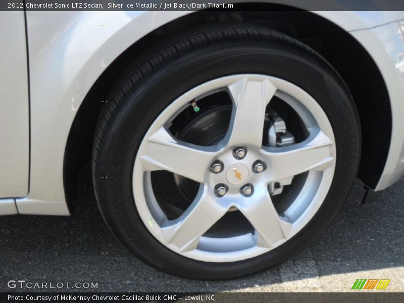 Silver Ice Metallic / Jet Black/Dark Titanium 2012 Chevrolet Sonic LTZ Sedan