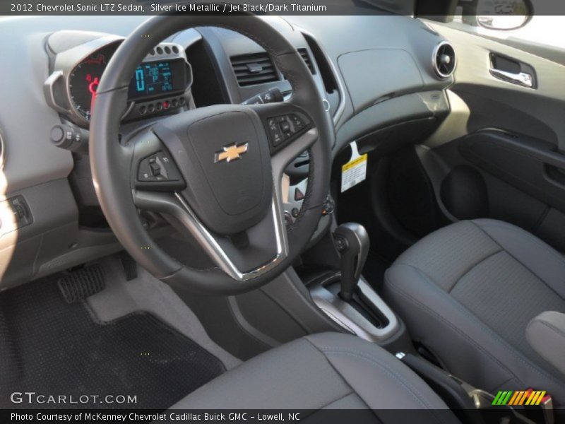 Silver Ice Metallic / Jet Black/Dark Titanium 2012 Chevrolet Sonic LTZ Sedan