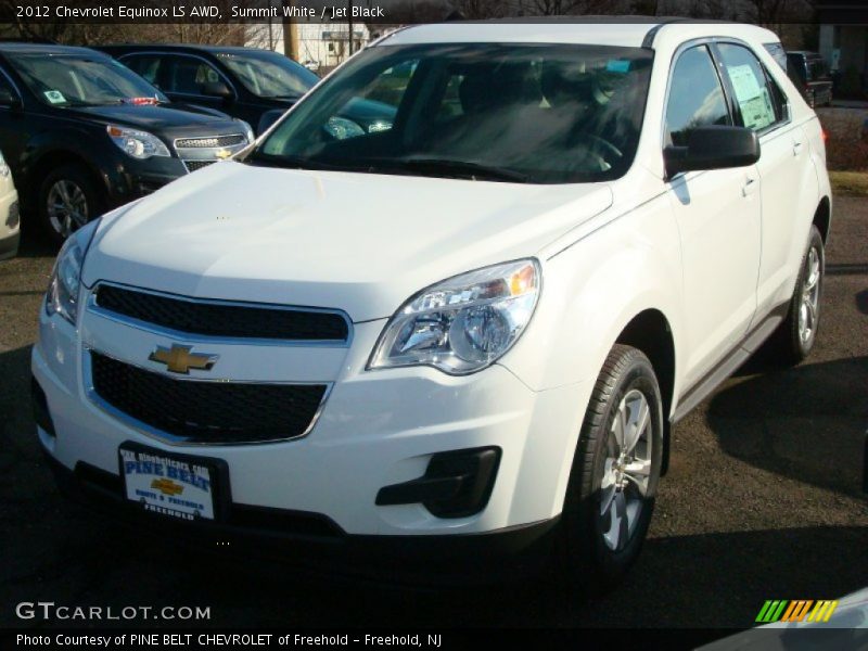 Summit White / Jet Black 2012 Chevrolet Equinox LS AWD