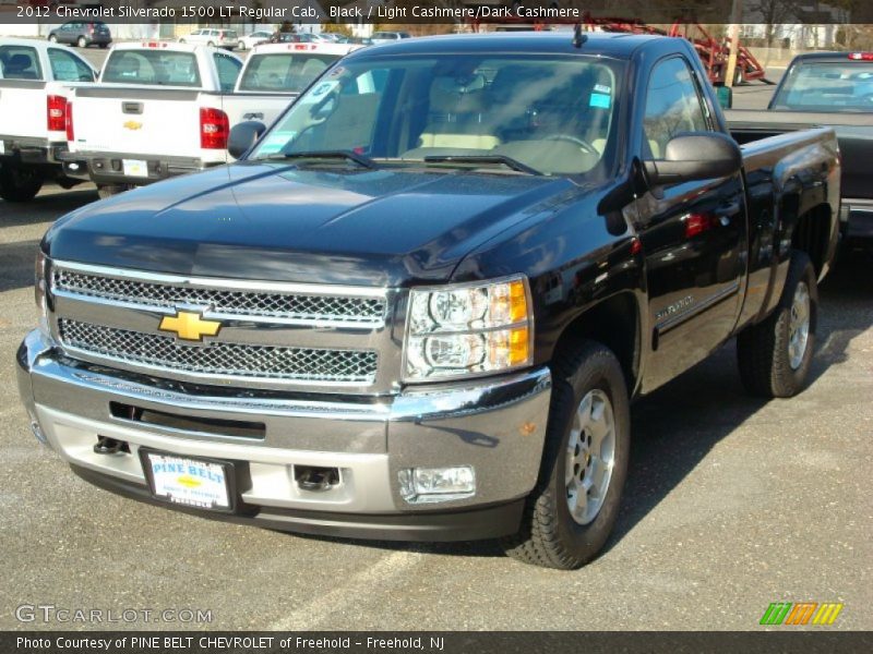 Black / Light Cashmere/Dark Cashmere 2012 Chevrolet Silverado 1500 LT Regular Cab