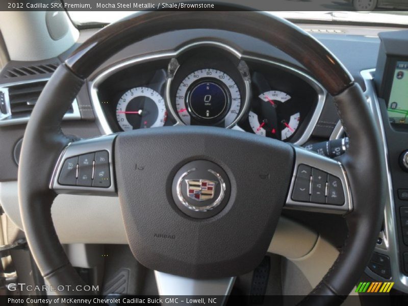Mocha Steel Metallic / Shale/Brownstone 2012 Cadillac SRX Premium