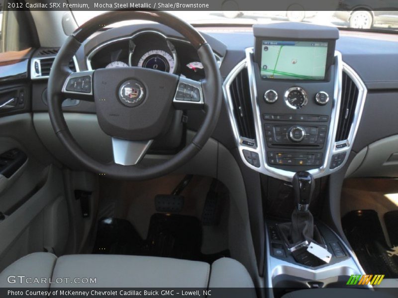 Mocha Steel Metallic / Shale/Brownstone 2012 Cadillac SRX Premium