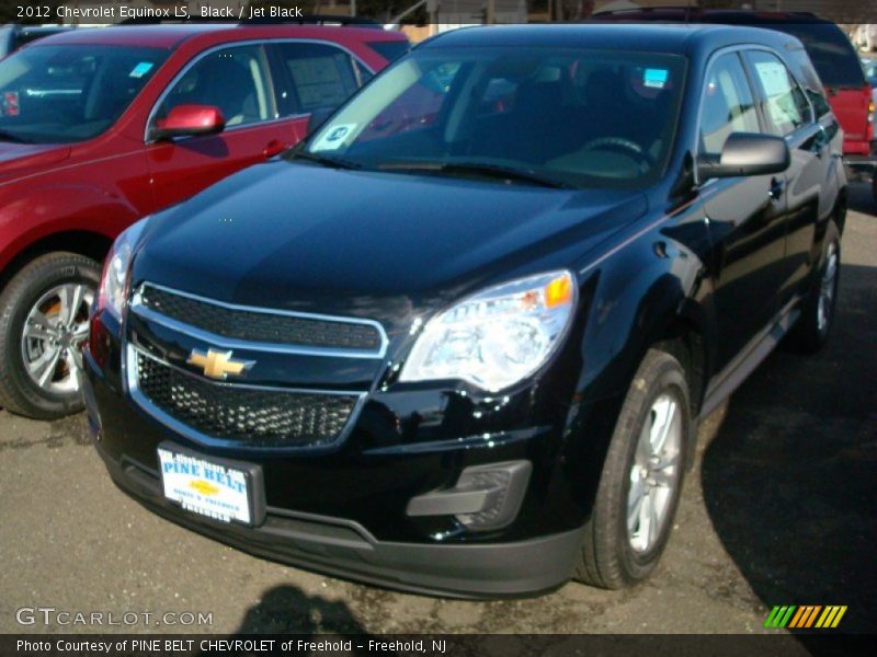 Black / Jet Black 2012 Chevrolet Equinox LS