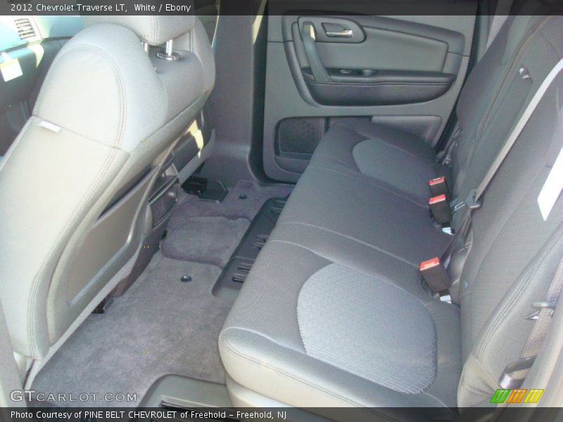White / Ebony 2012 Chevrolet Traverse LT