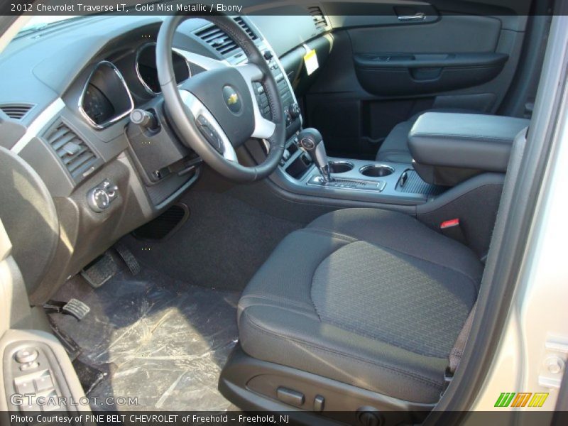 Gold Mist Metallic / Ebony 2012 Chevrolet Traverse LT