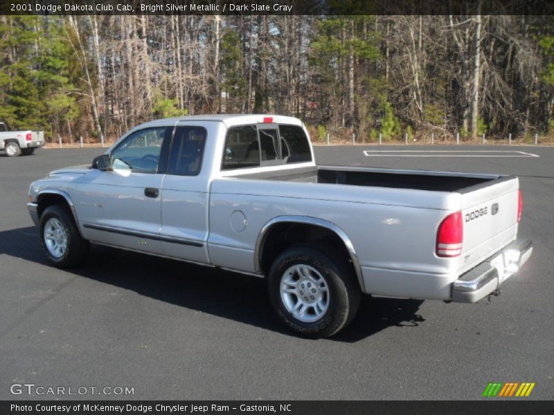 Bright Silver Metallic / Dark Slate Gray 2001 Dodge Dakota Club Cab