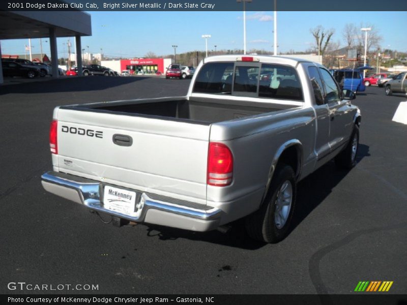 Bright Silver Metallic / Dark Slate Gray 2001 Dodge Dakota Club Cab