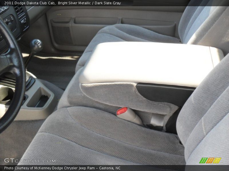Bright Silver Metallic / Dark Slate Gray 2001 Dodge Dakota Club Cab