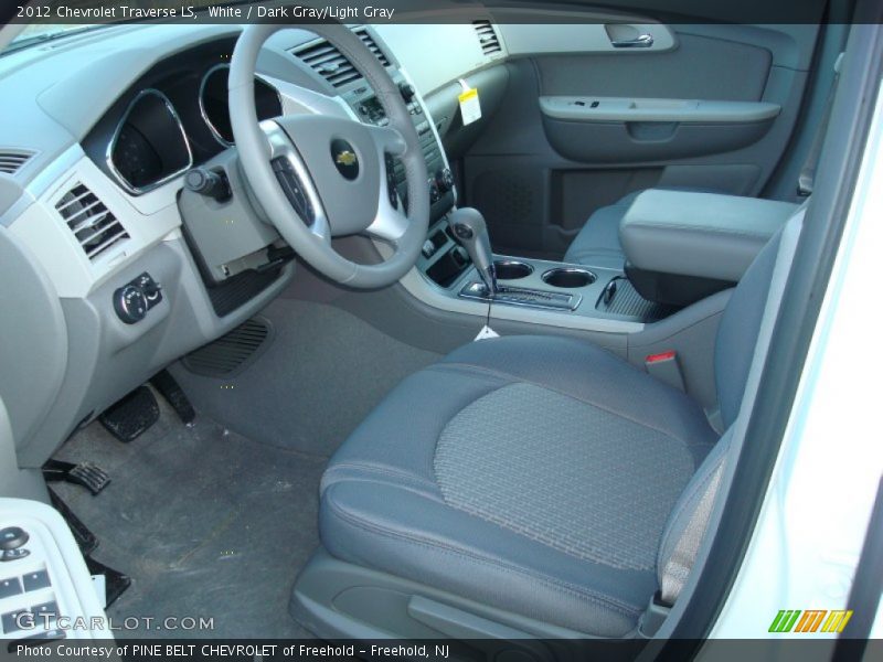 White / Dark Gray/Light Gray 2012 Chevrolet Traverse LS