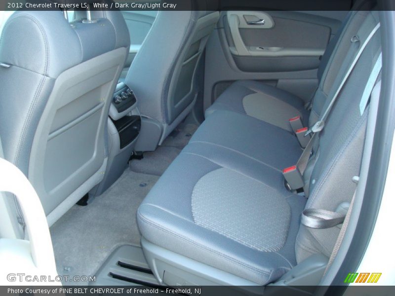 White / Dark Gray/Light Gray 2012 Chevrolet Traverse LS