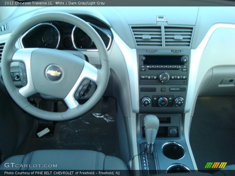 White / Dark Gray/Light Gray 2012 Chevrolet Traverse LS