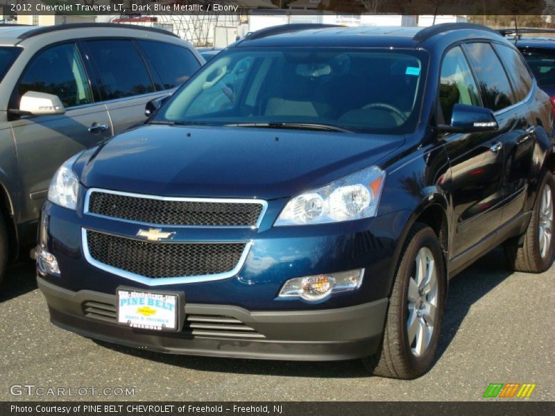 Dark Blue Metallic / Ebony 2012 Chevrolet Traverse LT