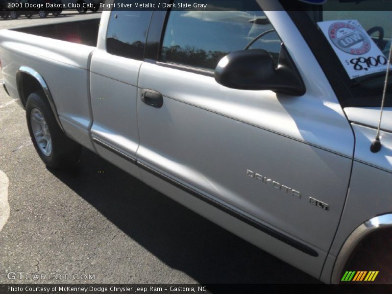 Bright Silver Metallic / Dark Slate Gray 2001 Dodge Dakota Club Cab