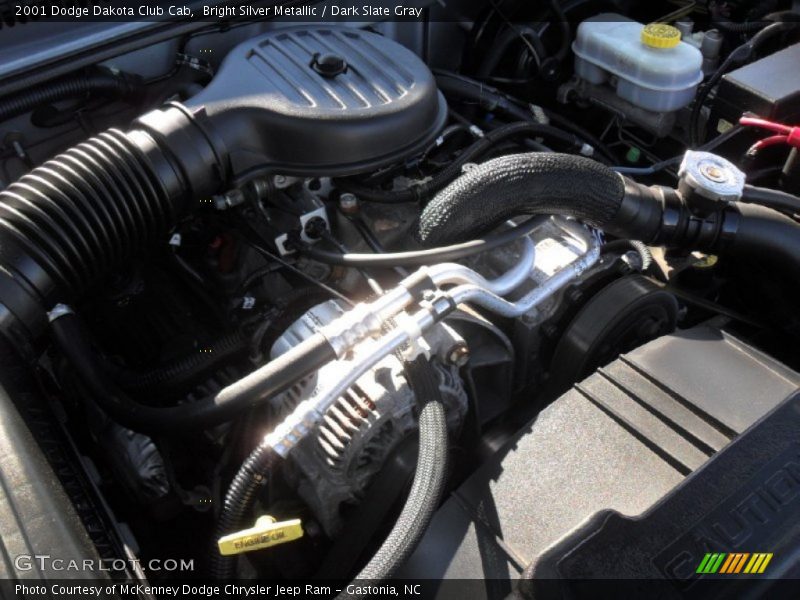 Bright Silver Metallic / Dark Slate Gray 2001 Dodge Dakota Club Cab