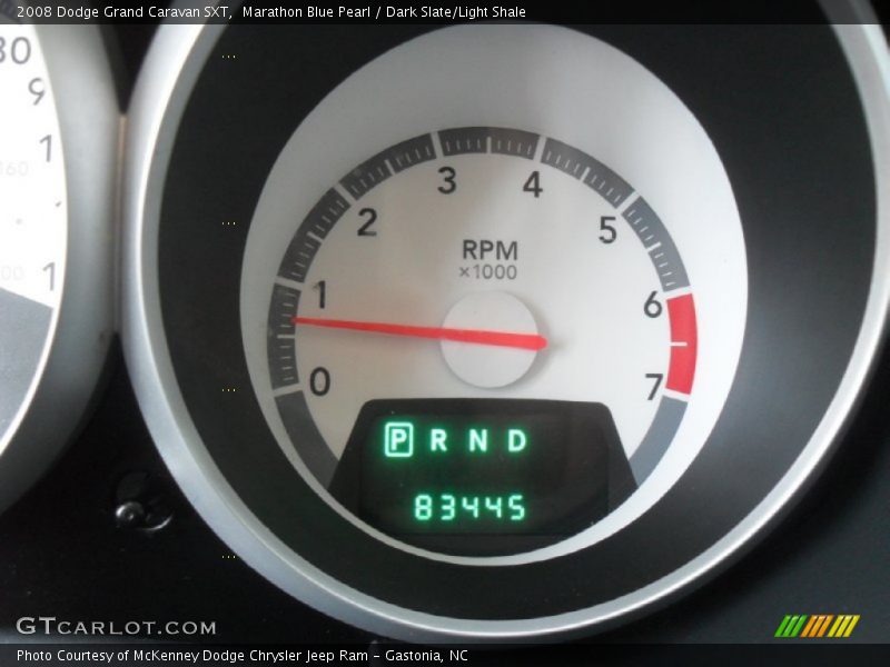 Marathon Blue Pearl / Dark Slate/Light Shale 2008 Dodge Grand Caravan SXT
