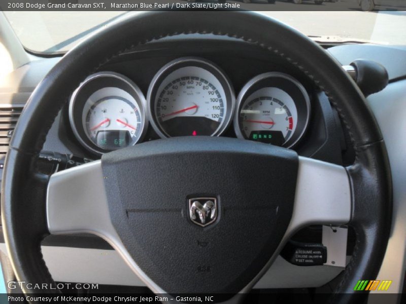 Marathon Blue Pearl / Dark Slate/Light Shale 2008 Dodge Grand Caravan SXT