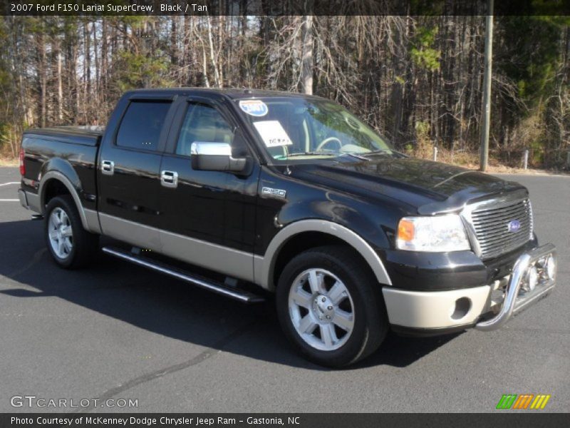Black / Tan 2007 Ford F150 Lariat SuperCrew